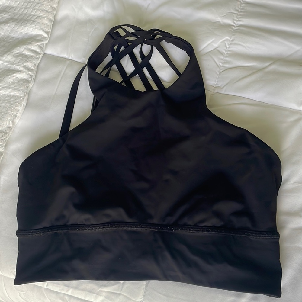 Lulu lemon black criss cross bra